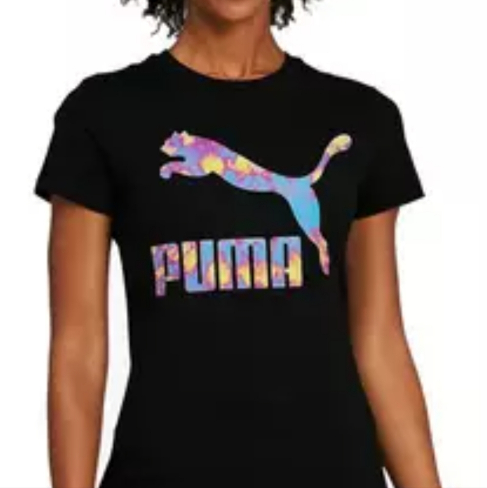 Women's classic logo graphic tee tiedye size medium